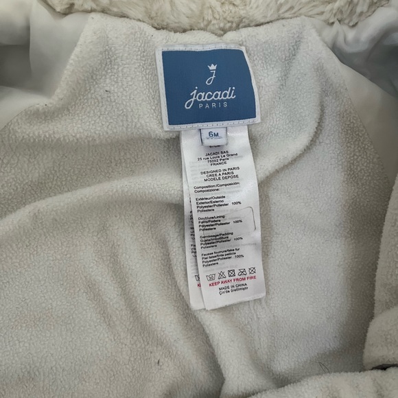 Jacadi 6 months baby coat snowsuit grey - Picture 4 of 5